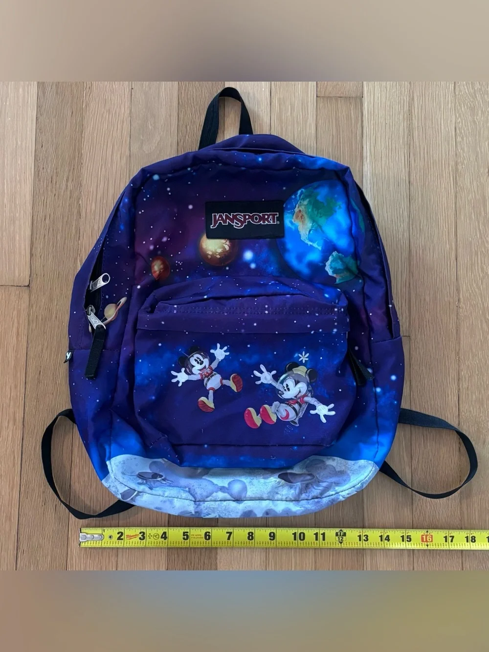 Disney JanSport High Stakes Mickey Mouse Space Walk Backpack Rare Collectible